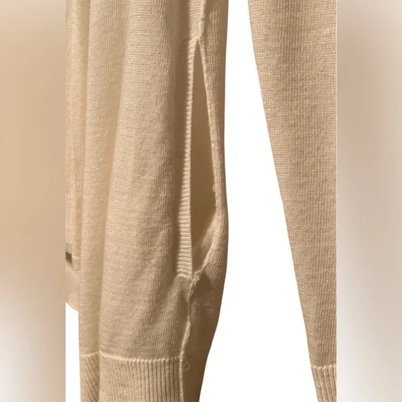 Michael Kors Cream Waterfall Open Front Cardigan Size S - Picture 5 of 9